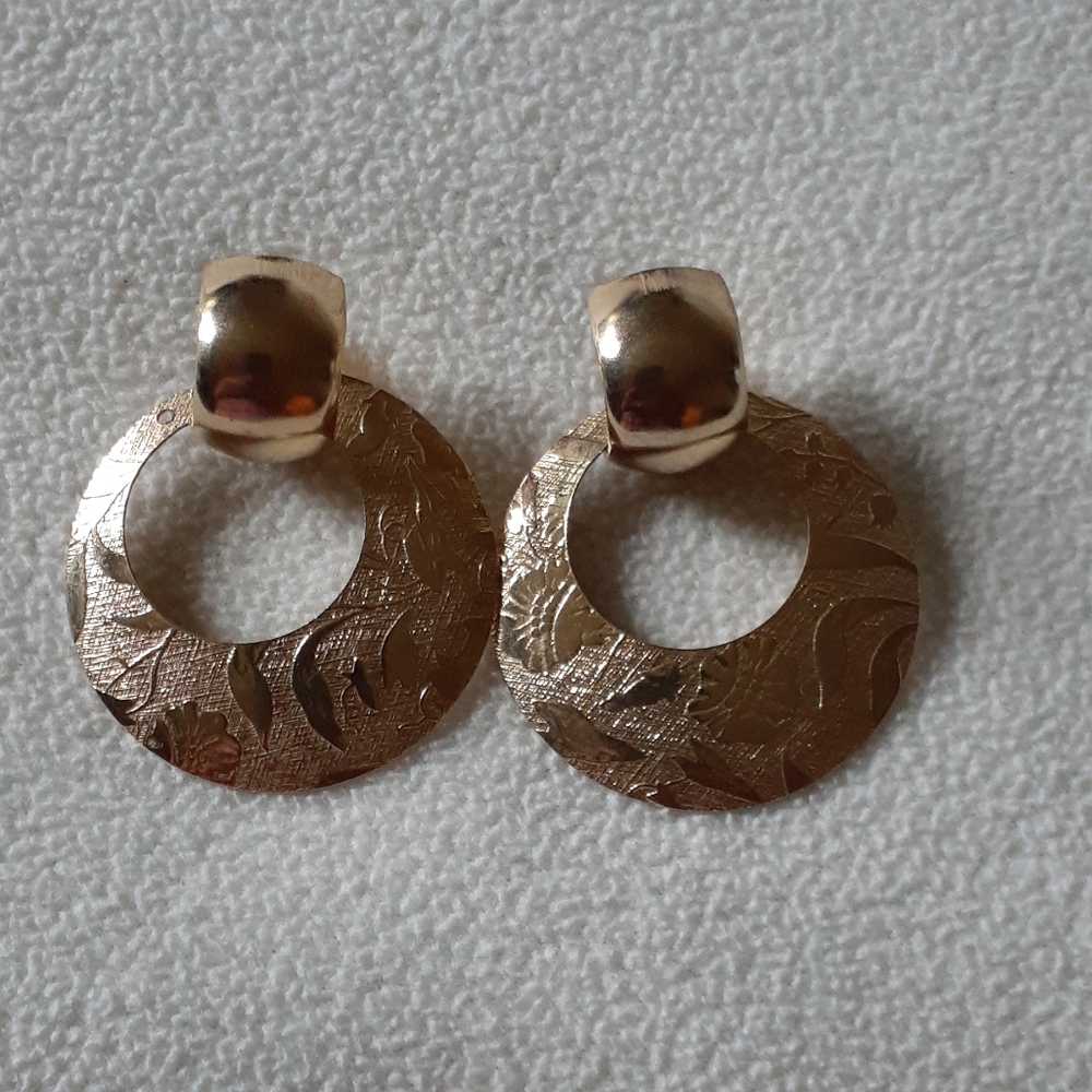 Gold Tone Fashion Earrings